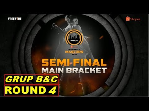 FREE FIRE Semi Final Main Bracket Indonesia Masters Grup B & C Round 4 - 16 Februari 2019 - YouTube BeBeTo Gaming