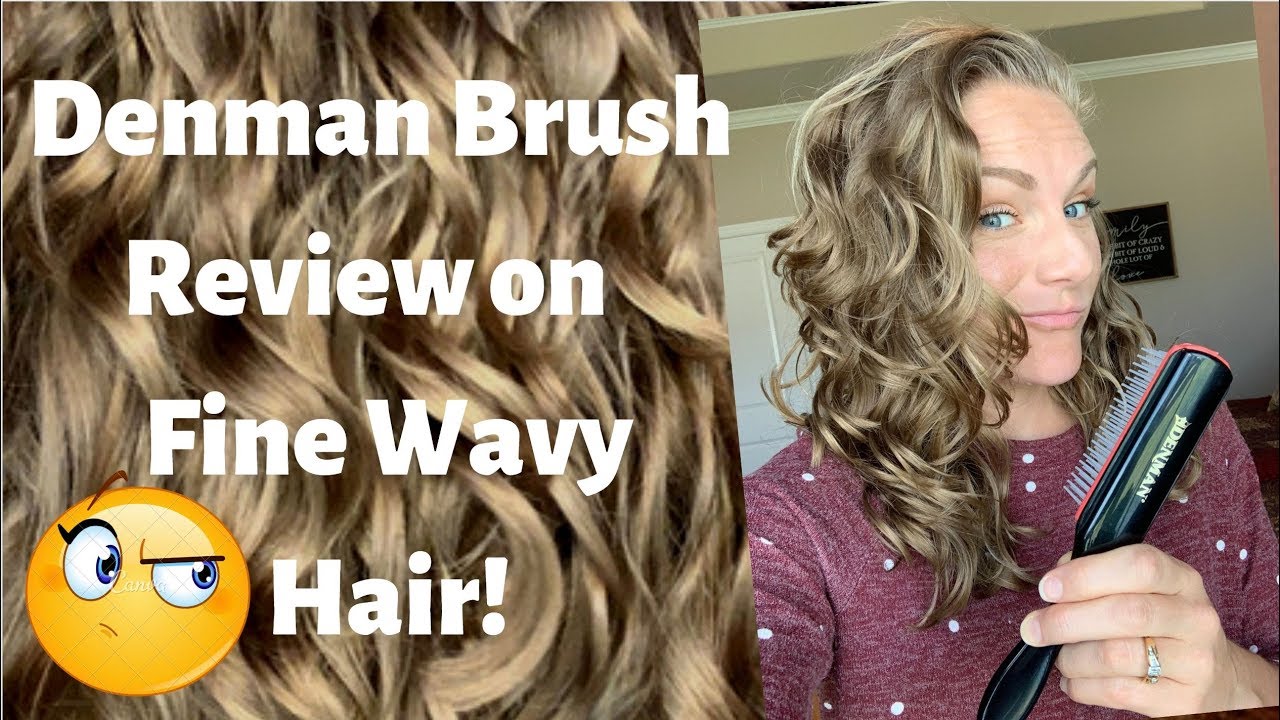 Denman Brush On Fine Wavy Hair Youtube