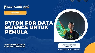 Python For Data Science Untuk Pemula | Steven Imanuel Naibaho