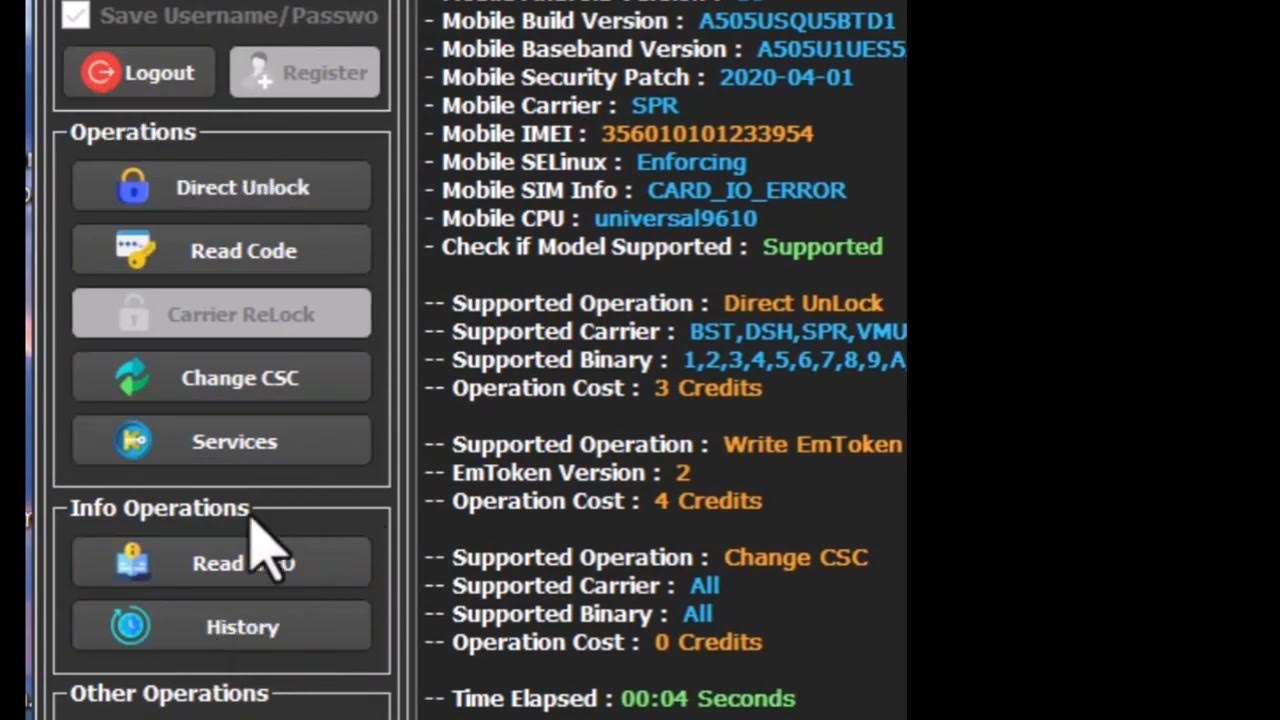 unlock a505u py keytool YouTube