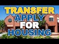 How to apply to uci housing   transfers