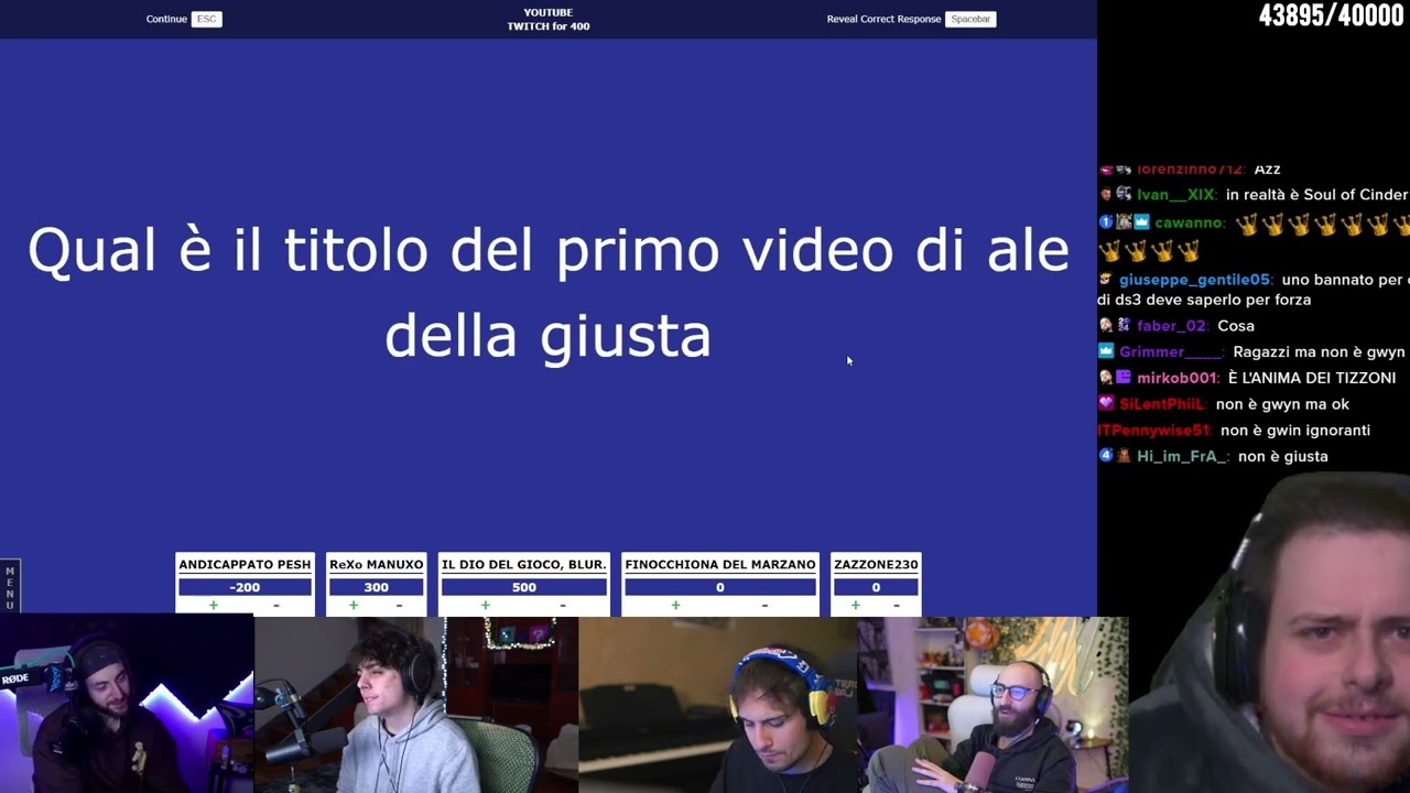 IL nuovo CONCORRENTE al JEOPARDY w Blur Manu Marza Pesh & Zazza