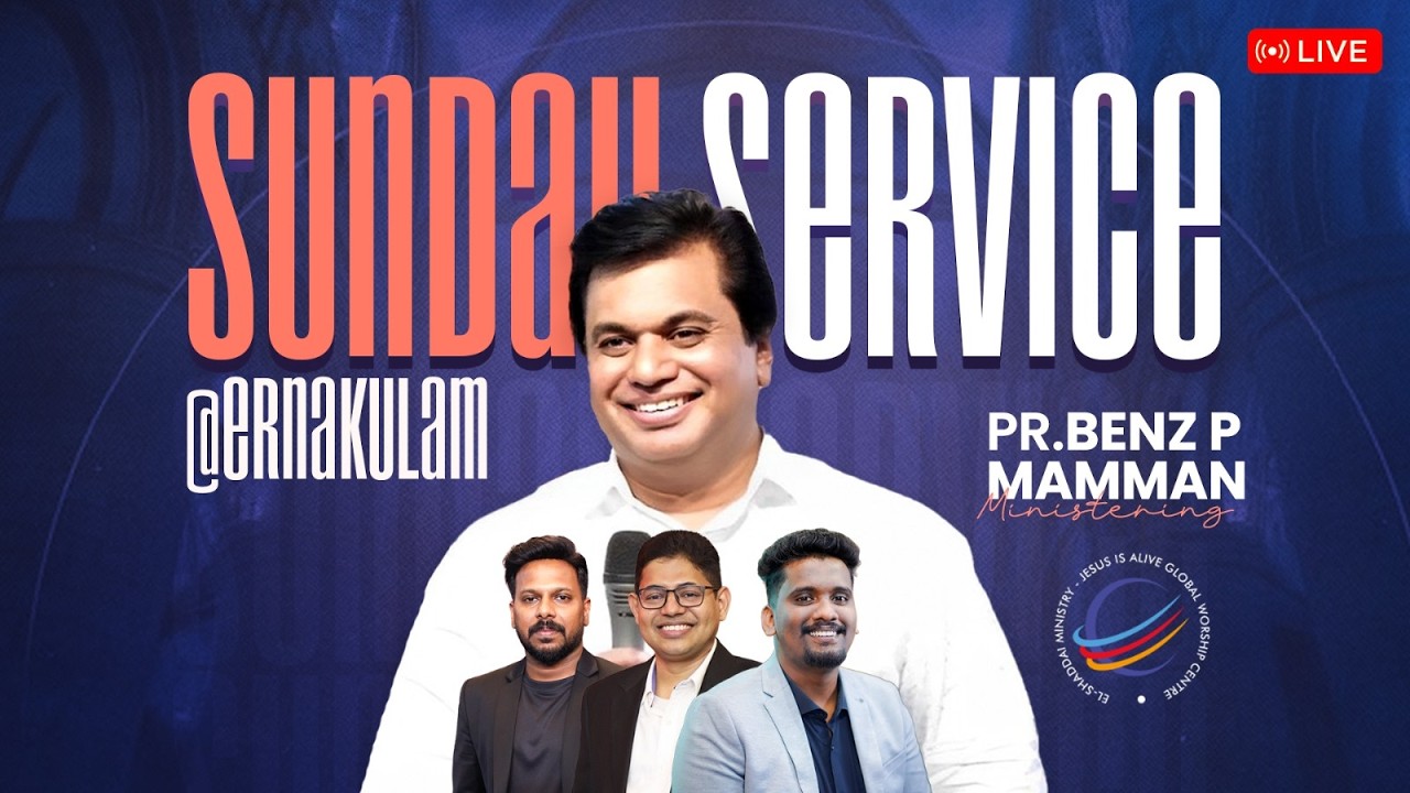 🔴 LIVE | Online Sunday Service | Pastor Benz P Mammen | 08 Feb 2026 | Jesus Is Alive Kochi