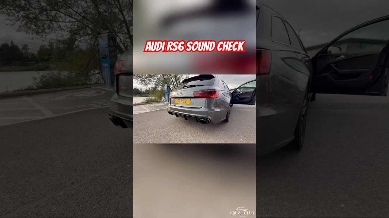 Audi RS6 Sound Check Pops and Bangs 