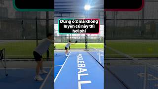Luyện công ở trên bếp khi đứng ô 2 #flick #volley #learnpickleball