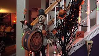 Halloween 2017 Open House (Home) Tour (with spooky music & Dept. 56 -- Lemax Villages)!