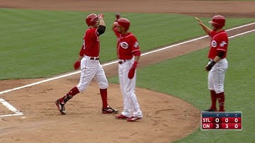 STL@CIN: Votto belts a three-run homer to right