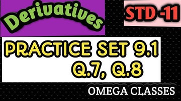 Class11 Differentiation exercise 9.1part-5| Maharashtra board| Class 11 Differentiation