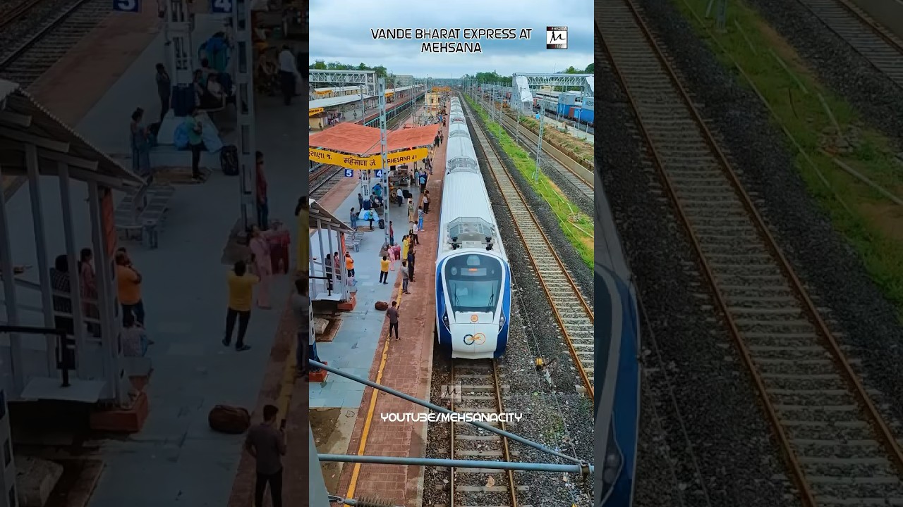 Vande Bharat Express At Mehsana 