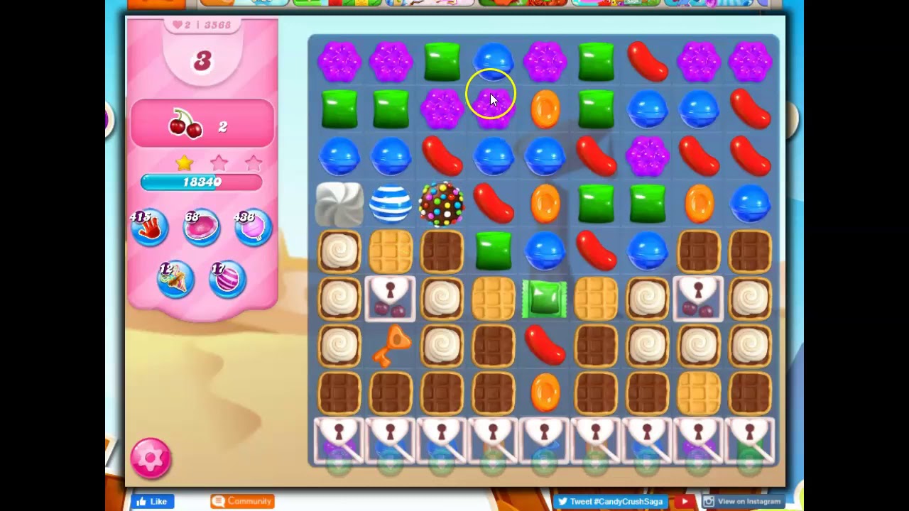 Download Candy Crush Level 3568 Talkthrough, 26 Moves 0 Boosters