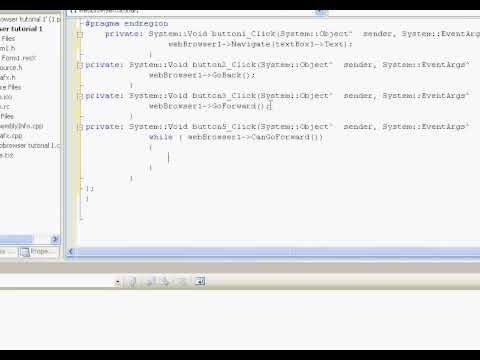how to make a webbrowser in c++
