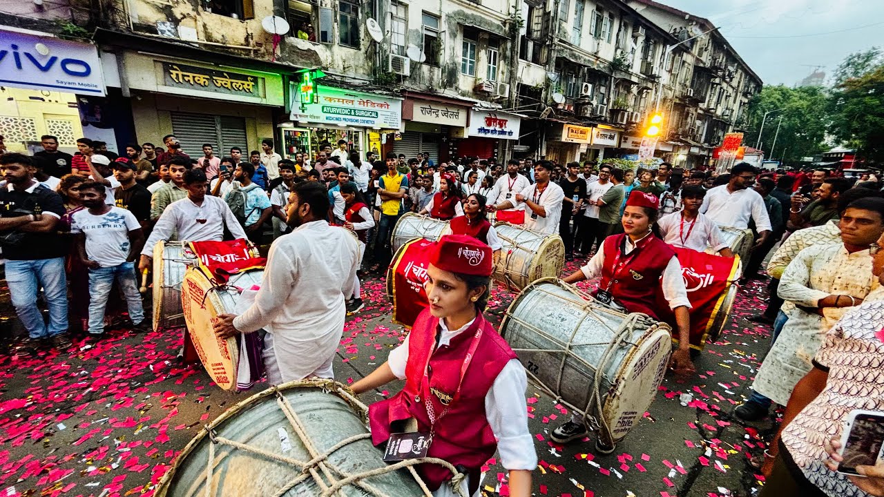 Changbhal Dhol Tasha Pathak, Navi Mumbai l Tardeo Cha Raja Padyapujan ...