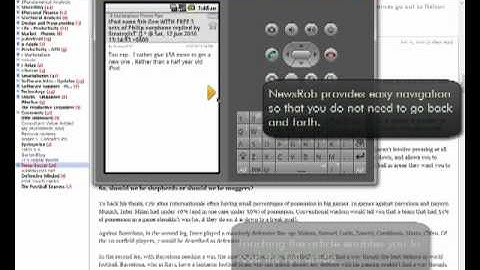 NewsRob Review - How to read Google Reader RSS Feeds in Android