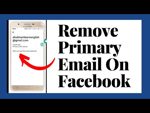 How to Remove Primary Email On Facebook 2022