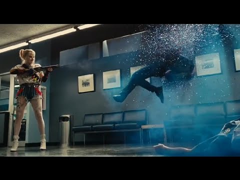 Birds of prey - Harley Quinn vs cops/ police station fight scene