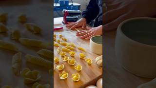 Pasta making and ceramics bowl class in Portland Oregon where we get to play with two types of dough