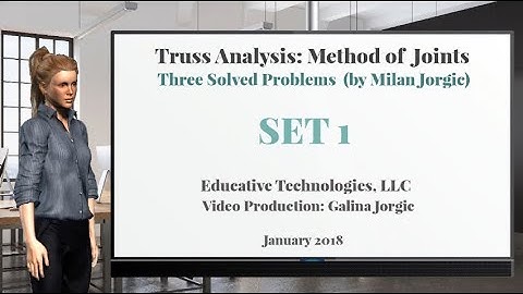 EX01: Solved Problems: Method of Joints (Set 1)