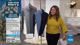 MarlaWynne Milano Soft Knit Colorblocked ALine Sweater screenshot 4