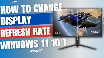 How to change Display refresh rate on windows 11 10