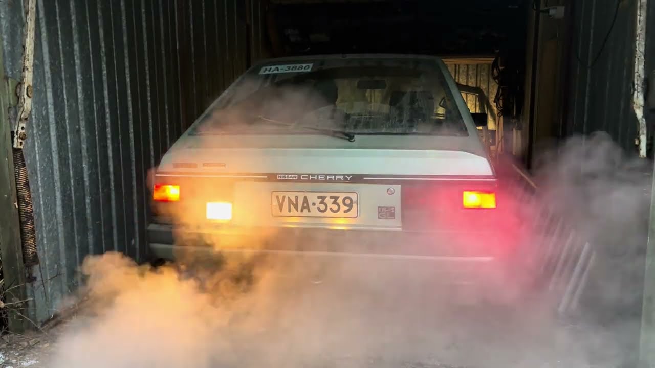 1983 Nissan N12 1.5GL trying to free up rear drum brakes + walkaround December 24, 2025