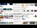 Top 5 credit repair scams on youtube must watch