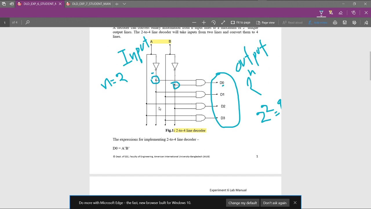Digital Logic Design LAB Tutorial In Proteus | | Part-16 || DECODER ...