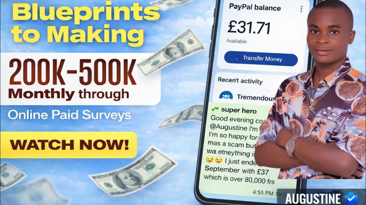 HOW TO EARN IN POUNDS (£) AND DOLLAR'S ($) WITH ONLINE SURVEY