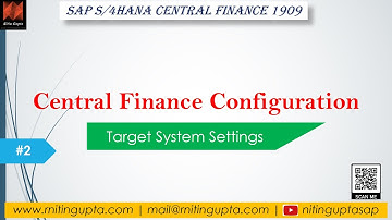SAP Central Finance - Configuration video 2