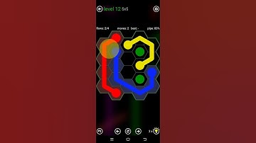 Flow Free Hexes Walkthrough Classic Park 5x5 Gameplay (Level 12)