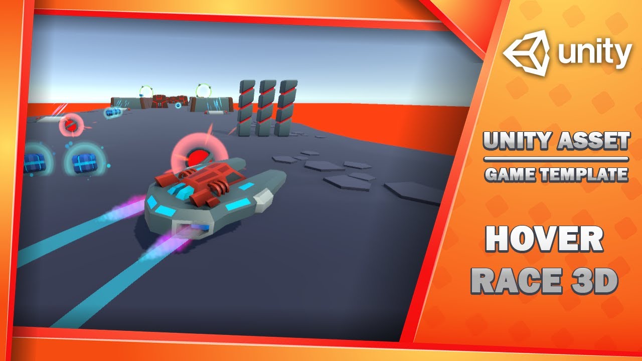 Hover Race 3D - Game Template, video preview 9