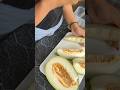 Piel de Sapo Santa Claus melon ซื้อมาเพราะแพงกว่าเมล่อนใดๆบนชั้นเฉย มีความกรอบๆหวานๆ #คนไทยในต่างแดน