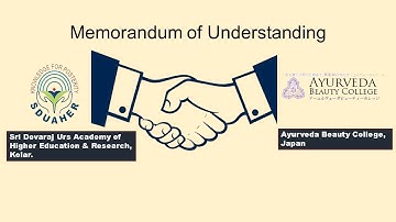 Mou between Sri Devaraj Urs Academy of Higher Education & Research and Ayurveda Beauty college japan