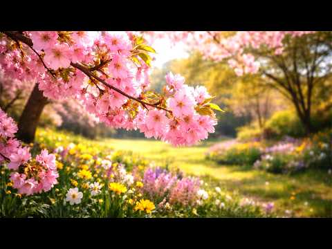 Spring Garden Serenity – 12 Hours Relaxing Nature Sounds for Deep Sleep & Stress Relief 🌷🎶