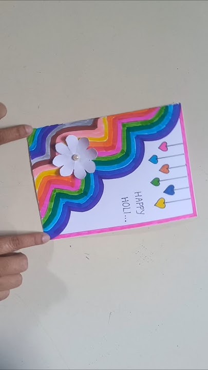 happy holi card making