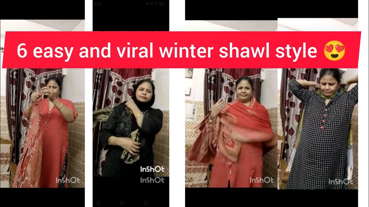 6 простых зимних шалей и вирусных модных лайфхаков 😍.