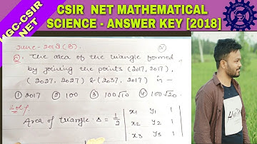 Q 7 | booklet - A | sec - A | csir net june 2018 answer key | Mathematical science