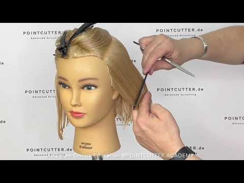 Basic Haircutting: GRADUATED SHAPE - diagonal