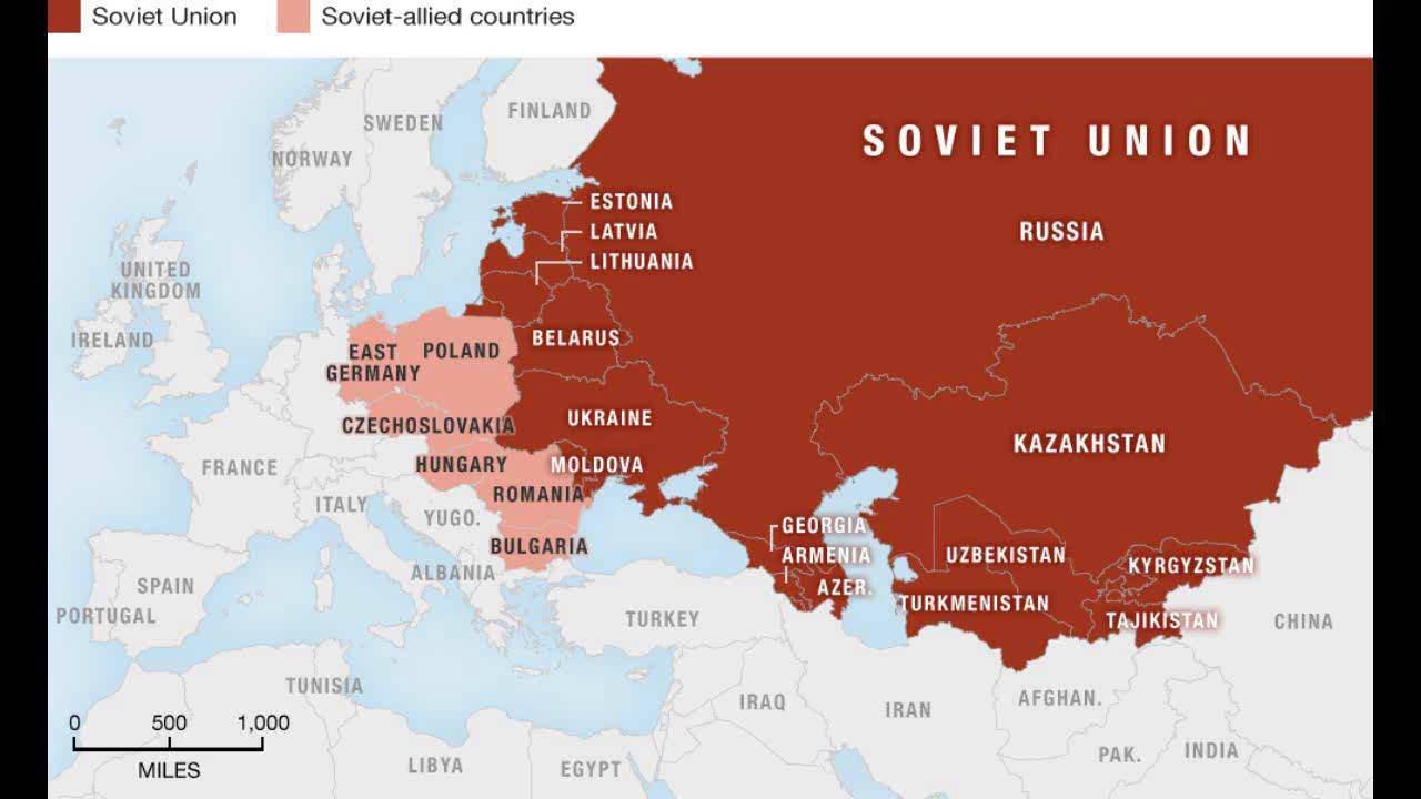 Название регионов ссср. НАТО до распада СССР карта. Политическая карта Европы после развала СССР.