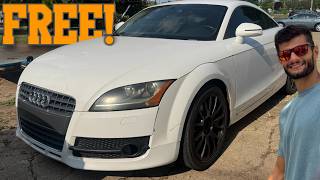 Fixing Mechanical Damage on a Free Audi from Copart