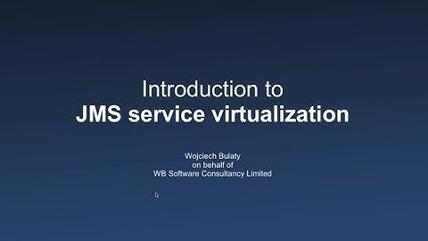 Introduction to JMS service virtualization