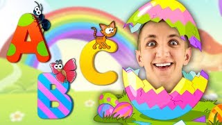 ABC Alphabet Phonics Song | Learn Animals with Surprise Easter Eggs - Super Simple Nursery Rhymes.