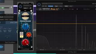 United Plugins - Frontdaw Plugin Test Sine Wave