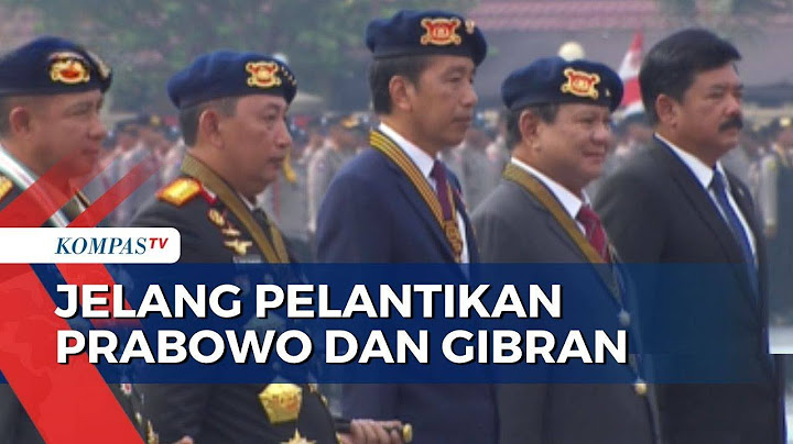 Apel Pengamanan Pelantikan Presiden Terpilih, Polri Anugerahi Tanda Kehormatan untuk Jokowi