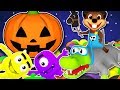 🎃 Halloween Songs For Kids | Nursery Rhymes and 3D Baby Songs | Five Little Monsters &amp; ABC Song