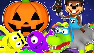 🎃 Halloween Songs For Kids | Nursery Rhymes and 3D Baby Songs | Five Little Monsters & ABC Song