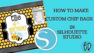 HOW TO MAKE A CUSTOM CHIP BAG PRINTABLE TEMPLATE IN SILHOUETTE STUDIO