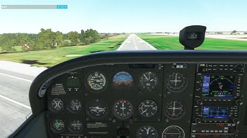WBSim Cessna 172SP | Great Falls RNAV (GPS) 35 | MSFS