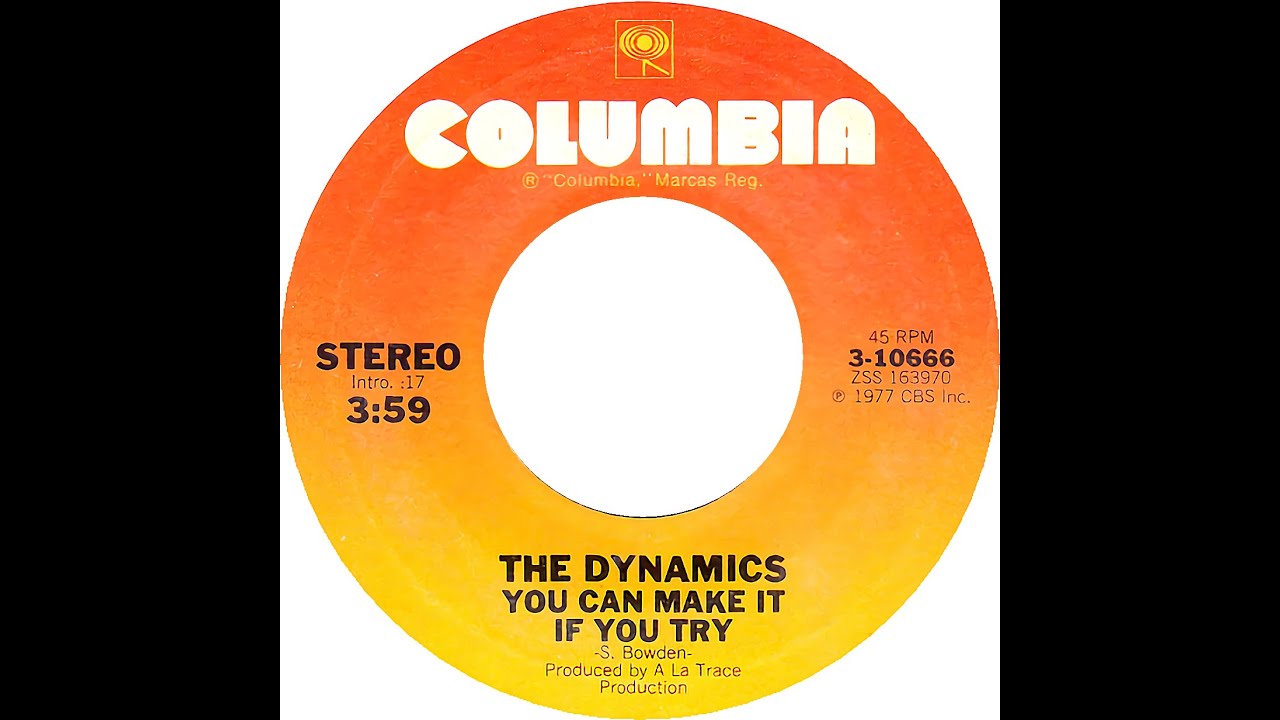 DYNAMICS YOU CAN MAKE IT IF YOU TRY - YouTube