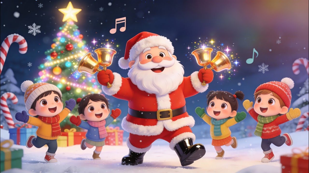 Jingle Bells |Christmas song with santa claus |Dance Party |Nursery ...