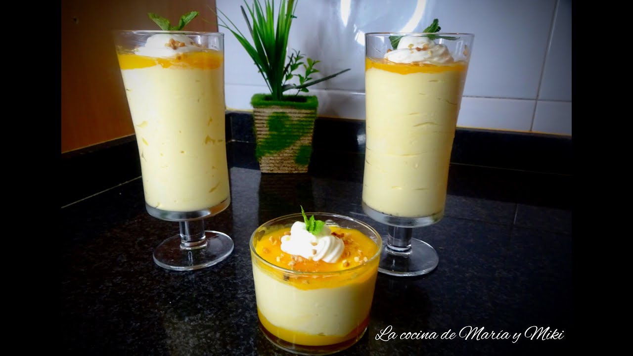 Como hacer MOUSSE DE MANGO | Receta fácil